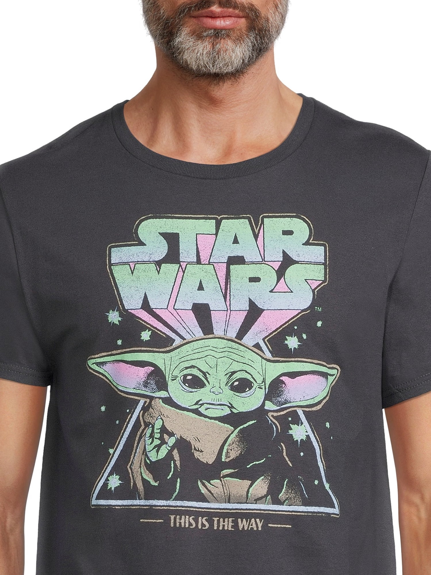 Star Wars Men's Grogu and Boba Fett Graphic Tees, 2-Pack