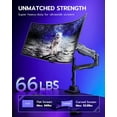 thumbnail image 4 of ARES WING CoreArm Single Monitor Arm for 24"-57" Ultrawide Screens, Heavy Duty Desk Mount Holds 66 lb, VESA 75x75 100x100 200x200, Black, 4 of 9