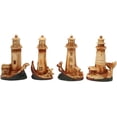 thumbnail image 4 of Ebros 3.5"Tall Marine Scenic Lighthouse By The Ocean Set Of 4 Miniature Figurine, 4 of 9