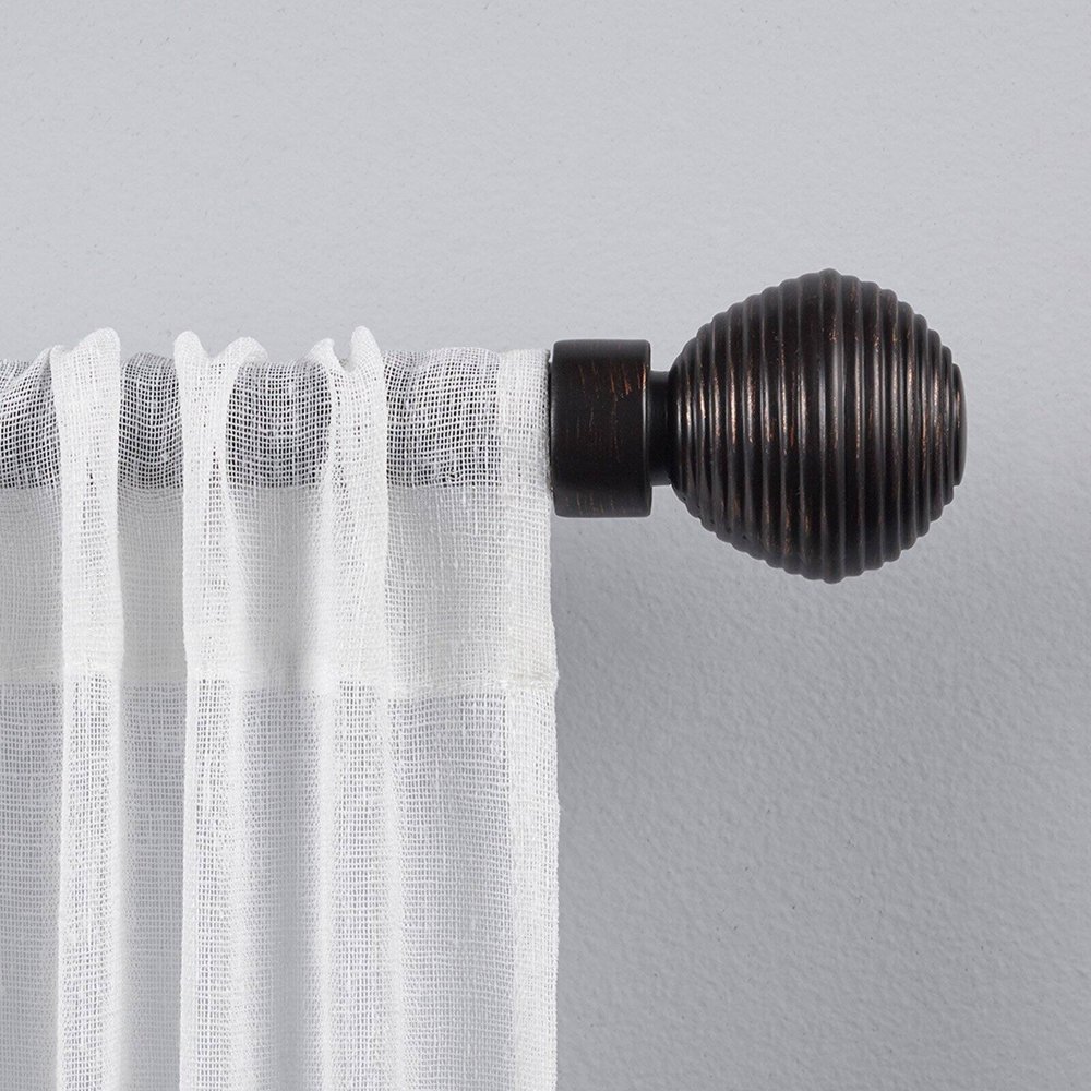 Exclusive Home Curtains 1" Modern Layer Curtain Rod and Finial Set