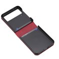 thumbnail image 2 of Case Designed for Samsung Galaxy Z Flip 4 5G, Premium PU Leather Classic for Men Women Shockproof Ultra Slim Drop Protective Phone Case Cover for Samsung Galaxy Z Flip 4, Red, 2 of 7