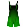 thumbnail image 4 of AWXNJUX Womens Wide Leg Jumpsuit Women's Cargo Shorts Fashion Sleeveless Gradient Jumpsuit (Green,XXL), 4 of 5