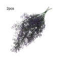 thumbnail image 3 of Cateissary 2 piezas colgantes plantas artificiales decoración plantas falsas hoja vid montado en la pared hogar dormitorio balcón púrpura Type3 NO3, 3 of 6