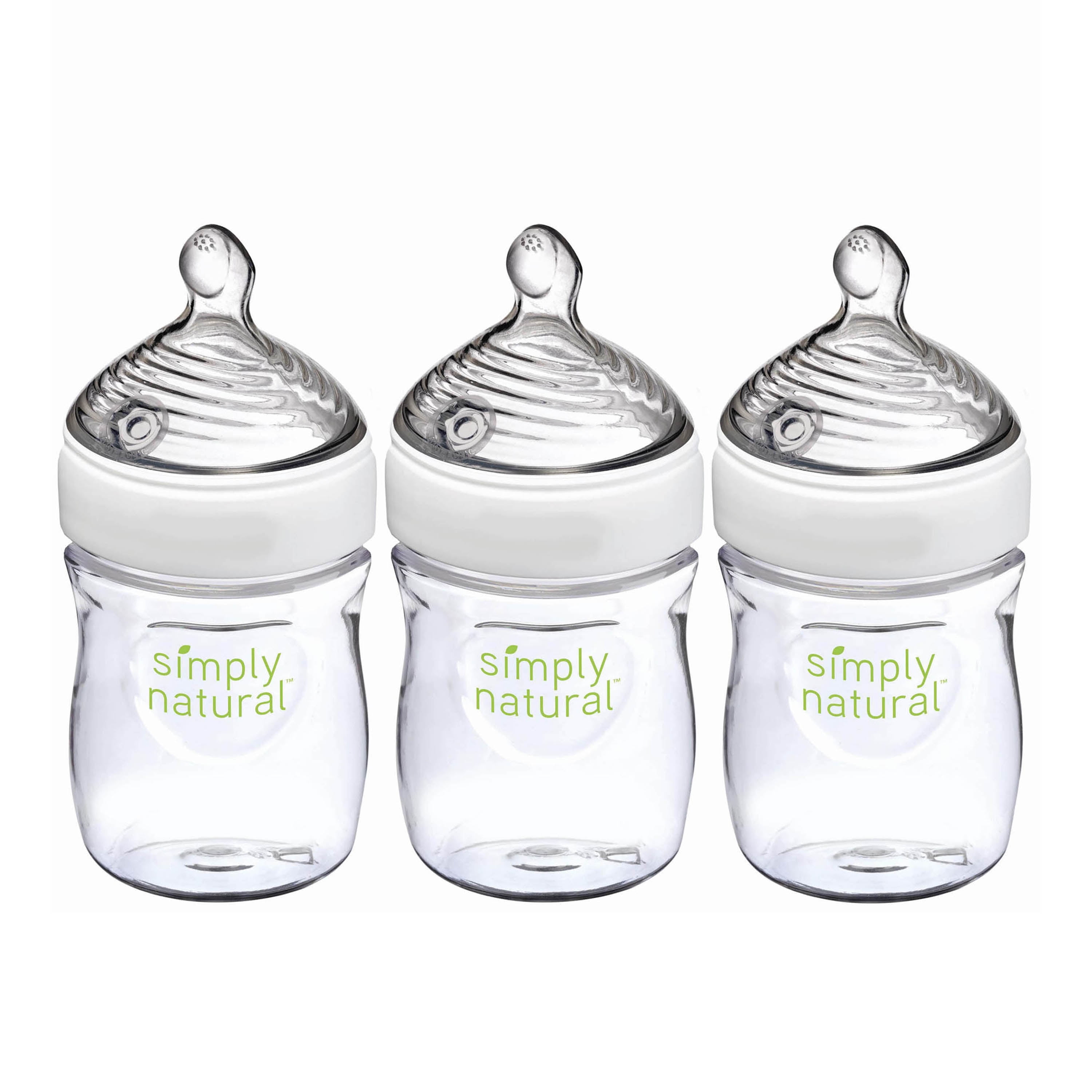 NUK Simply Natural Baby Bottles, 5 oz, 3-Pack - Walmart.com