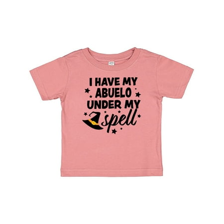 

Inktastic I Have My Abuelo Under My Spell with Cute Witch Hat Gift Baby Boy or Baby Girl T-Shirt