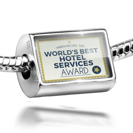 Neonblond Charm Worlds Best Hotel Services Manager Certificate Award 925 Sterling Silver (Best Hotel Chains In The World)