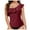 RD1, variant on adviicd Womens One Shoulder Tankini Swim Tops Ruffle Quick Dry Bathing Suit Tops No Bottoms WH2, M