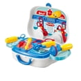 thumbnail image 1 of Pretend Play Children Simulation Scissors Doctor Supplies Suitcase Kids Plastic Toy Set Birthday Gift, 1 of 7