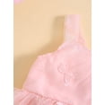 thumbnail image 4 of Bagilaanoe Newborn Outfits Baby Girl Rompers Dress 3D Butterfly Embroidery Sleeveless Bodysuits 3M 6M 9M 12M 18M Infant Patchwork A-line Tulle Dresses, 4 of 9