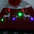 thumbnail image 4 of Knitted Beanie Colorful Light Party Holiday Christmas Beanie Hat for Children Adult, 4 of 21
