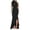 A-Black391, variant on Wxolcjlv Ruffle Slit Maxi Dress for Women Halter Neck Fitted Evening Gala Gown