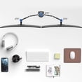 thumbnail image 4 of Pholiten Support Double pour Moniteur, Bras de Moniteur Robuste et Ajustable pour Bureau pour 2 Écrans jusqu'à 32 Pouces, Inclinaison, Pivotement, Rotation, Supporte 22 Lb par Mo, 4 of 8