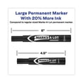 thumbnail image 3 of Marks A Lot Large Desk-Style Permanent Marker Value Pack, Broad Chisel Tip, Black, 36/pack (98206) | Bundle of 10 Packs, 3 of 8