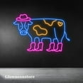 thumbnail image 2 of Glowneon Dairy Cow Neon Sign, Dairy Cow Led Light, Cow Farm Neon Sign, Farmer Outdoor Neon Decor, 2 of 4