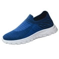 thumbnail image 6 of Rokment Women's Orthopedic Slip on Socks Walking Shoes Lightweight Comfortable Mesh Memory Foam Running Tennis Jogging Workout Sneakers for Women Men Blue Size 6.5, 6 of 7