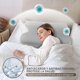 thumbnail image 5 of Almohada Memory Foam, Almohadas Ortopedica Cervical Pueden Aliviar el Dolor,2 Alturas Ajustables + Funda de Seda Refrescante - Soporte Ergonomico para Dormir de Lado, Espalda o Estómago, 5 of 7