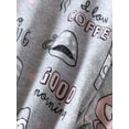 thumbnail image 4 of Niuer Women Sleepwear Dragonfly Print Nightwear V Neck Pajamas Sets Wide Leg Lounge Set Short Sleeve 2 Pieces Outfits Gray XL, 4 of 8