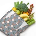 thumbnail image 5 of General Bunny Pattern Colorful Animals Canvas Shoulder Bag, 5 of 7