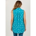 thumbnail image 2 of Roaman's Women's Plus Size Kate Sleeveless Shirt, 2 of 4