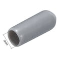 thumbnail image 3 of Unique Bargains 50pcs Embouts en Caoutchouc 5mm (3/16 ') Vinyle PVC Tube Rond Bouchon Couvercle Filetage Protecteurs Gris, 3 of 5