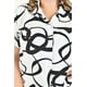 thumbnail image 4 of Blusa con nudo Roman Fashion /Tallas Extras, 1865 (Blanco/negro) blanco 36, 4 of 7