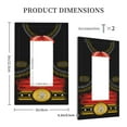 thumbnail image 3 of Fotbe CHARRO SUIT Print Duplex Receptacle Wall Plate, 1-Gang 5.0" x3.0" Wall Outlet Covers, Dual Outlet Faceplates Covers, Color-matched Screws Included-Style U, 3 of 6