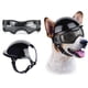 thumbnail image 1 of Gafas de sol para perros resistentes a los rayos UV con casco para mascotas, a prueba de viento y protección ocular para perros pequeños y medianos, 1 of 5