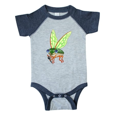 

Inktastic Cute Cicada with Microphone Gift Baby Boy or Baby Girl Bodysuit