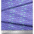 thumbnail image 2 of Soimoi Purple Heavy Canvas Fabric Diamond Geometric Decor Fabric Printed Yard 58 Inch Wide, 2 of 3