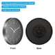 thumbnail image 4 of Reloj de pared redondo silencioso y sin tictac de 12" a pilas Uxcell, Negro Plata, 4 of 6