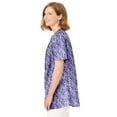 thumbnail image 3 of Woman Within Plus Size Pintucked Half-Button Tunic, 3 of 5