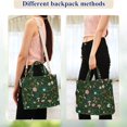 thumbnail image 4 of FORMRS Womens Corduroy Tote Bag Crossbody Shoulder Purse Handbag with Detachable Strap, Green Forest Pattern, 4 of 7