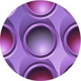 thumbnail image 1 of Ahgly Company Tapis Rond Lavable en Machine Intérieur Transitionnel Magenta Foncé Violet, 4 Pieds Rond, 1 of 7