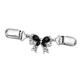 thumbnail image 1 of Clip de cuello suéter retro Sunnimix broche Pin Nudo negro, 1 of 6