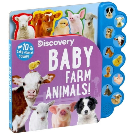 Discovery: Baby Farm Animals! - (10-Button Sound Books) by Thea Feldman (Board Book)
