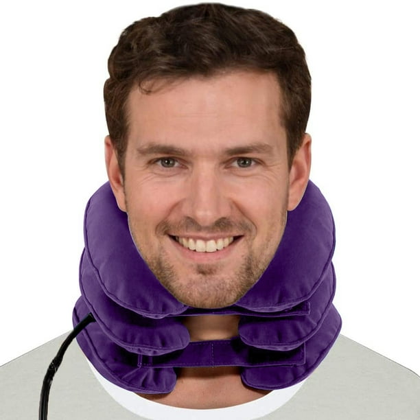 1 pcs Cervical Neck Traction Device for Instant Neck Pain Relief Inflatable Adjustable Neck Stretcher Neck Support Brace Best Neck Traction Pillow for Home Use Neck Decompression Walmart