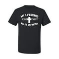 thumbnail image 2 of Wild Bobby, My Lifeguard Walks on Water Jesus Christ Bible | Mens Inspirational/Christian Graphic T-Shirt, Black, X-Large, 2 of 3