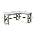thumbnail image 3 of OF00055 - Writing Desk w/Lift Top, Marble Top Top & Rustic Oak Finish - Talmar, 3 of 8