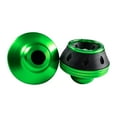 thumbnail image 1 of DYNWAVECA Generic Front Fork Wheel Frame Sliders Motorcycles Falling Protector Aluminum Motorcycle Fork Cup Replacement Easy to Install Green, 1 of 9