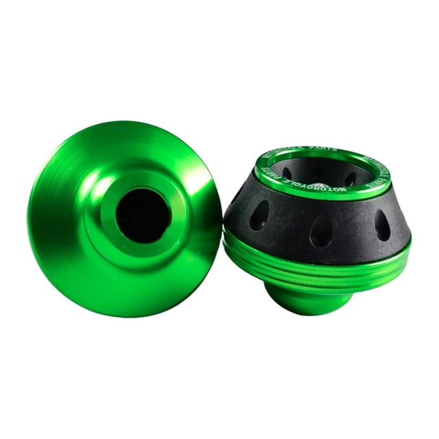 DYNWAVECA Generic Front Fork Wheel Frame Sliders Motorcycles Falling Protector Aluminum Motorcycle Fork Cup Replacement Easy to Install Green