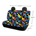 thumbnail image 4 of CHAQLIN Color Splash Bag Bench Seat Covers for Truck, 2 Pcs Non-Slip Car Seat Cover Protection Stretch Back Seat Covers, 4 of 4