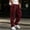 6# Wine, variant on Baggy Pants for Men Lightweight Stretch Hiking Joggers Fleece Comfy Exercise Workout Lounge Pants with Pockets Light Gray M