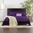 thumbnail image 5 of PURE BAMBOO Sheets King Size Bed Sheet 4 Piece Set, Genuine 100% Organic Bamboo Viscose, Luxuriously Soft & Cooling, Double Stitching, 16" Deep Pockets (King, Purple), 5 of 8
