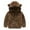 Brown Leopard, variant on URMAGIC URMAGIC 1-6T Baby Boy Girl Tie Dye Zip Up Ultra Soft Sherpa Fleece Hooded Sweatshirt Coat