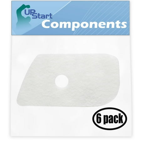 

6-Pack Compatible with Husqvarna 128LD 952711969 2010-06 Trimmer/Edger Air Filter - Compatible with Husqvarna 530150253 Filter