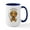 White/Navy Inside, variant on CafePress - Cockapoo Tan IAAM Mugs - 15 oz Ceramic Large White Novelty Mug