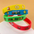 thumbnail image 5 of Pulsera de silicona de Sonic The Hedgehog de Anime, pulsera de goma de Mario Bros, suministros para fiestas infantiles, regalo para niños, 5 of 5