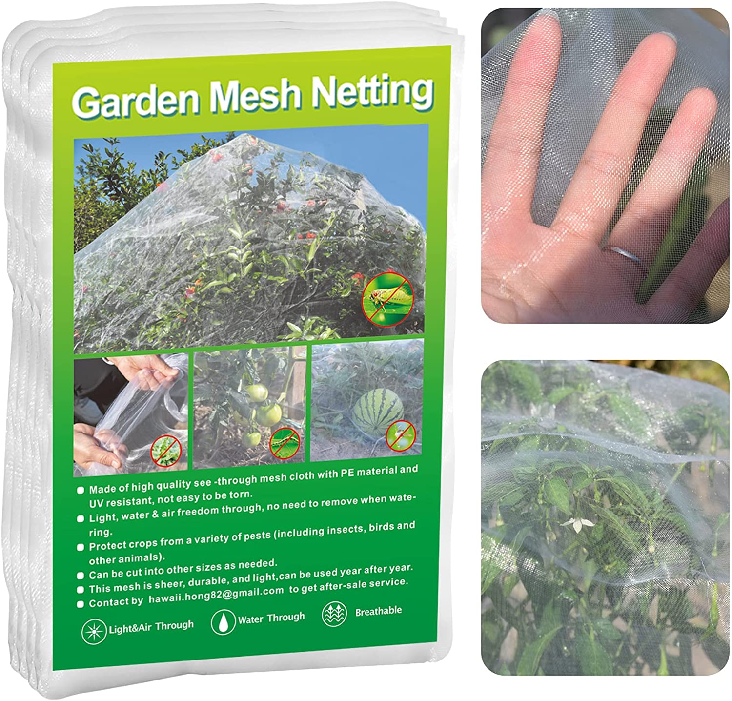 Garden Netting,Fine Mesh Garden Netting,6.5ft x16.4ft Protect
