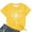 Yellow, variant on Womens Tops Fashion Gradient Printed Short Sleeved Round Neck Womens Athletic Tops,Yellow,3XL