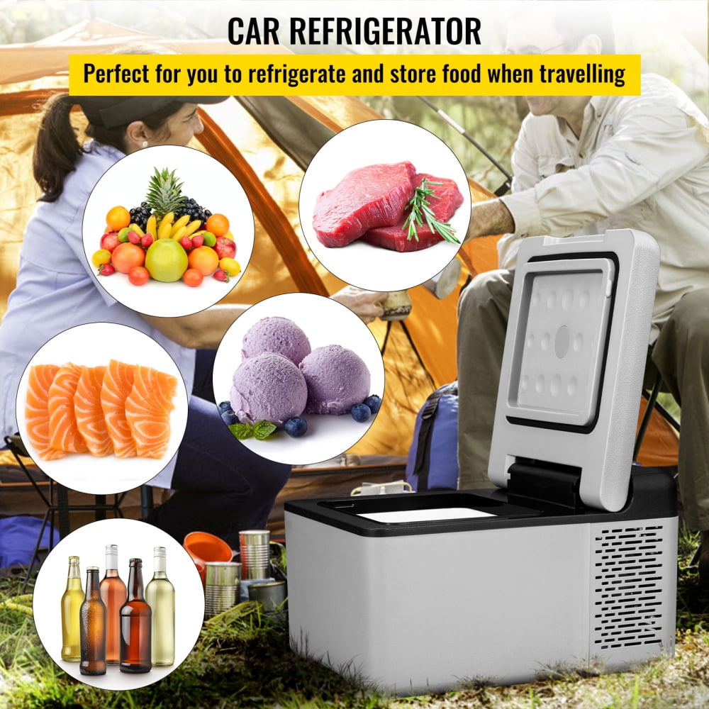 Portable 12V Car Refrigerator, 20 Quart Compressor Cooler with Touch Control, Dual Mode for Camping, Travel & Home Use